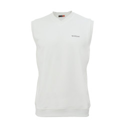 Whitedot Off White V Neck Without Sleeves Cricket Jumper